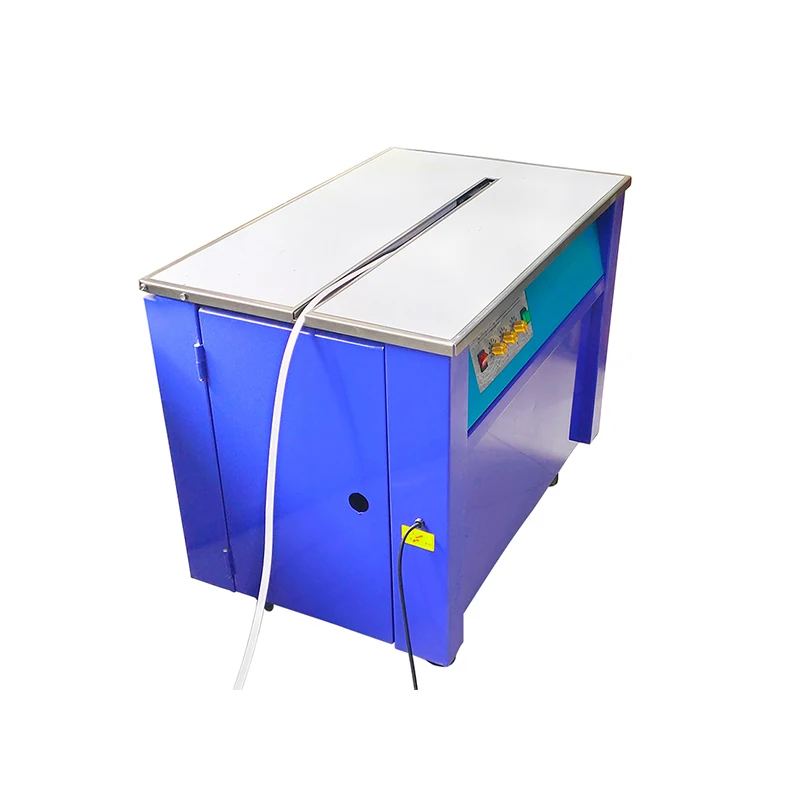 S308 المكبس الكهربائي محرك مزدوج منصة عالية آلة الربط الكرتون PP حزام الربط التلقائي آلة الربط الذوبان الساخن