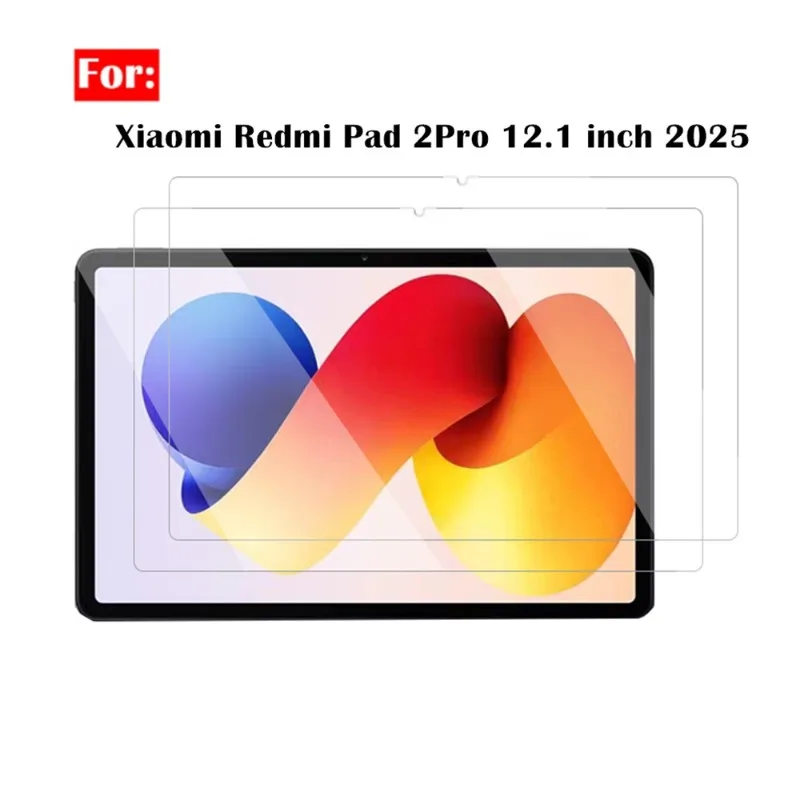 

2 шт. пленка из закаленного стекла для Xiaomi Redmi Pad 2 Pro 12,1 дюйма 2025 Защитная пленка для экрана от царапин для планшета Redmi Pad 2Pro 12,1 дюйма