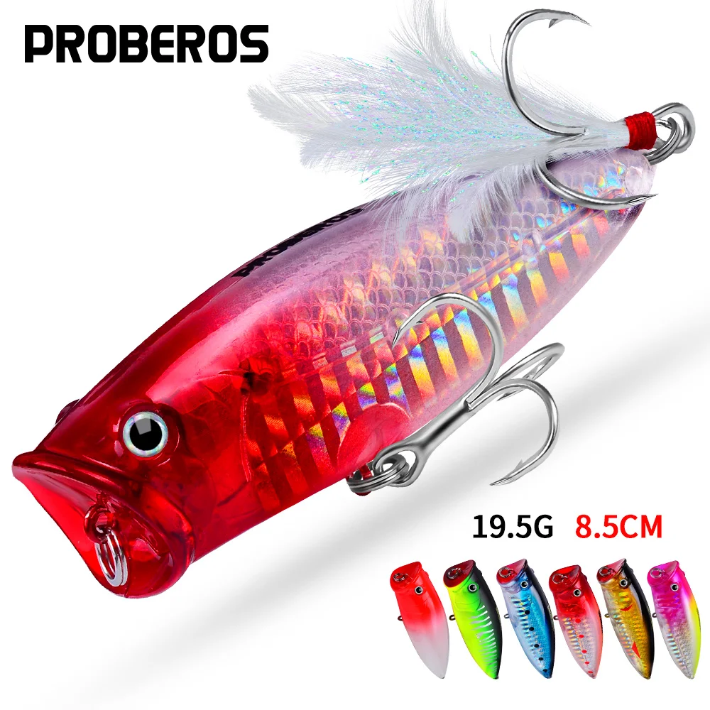 

1pcs Pesca Hard Bait Artificial Wobblers Crankbait Fishing Lures Floating Topwater Popper For Pike Carp Trolling Fishing Tackle