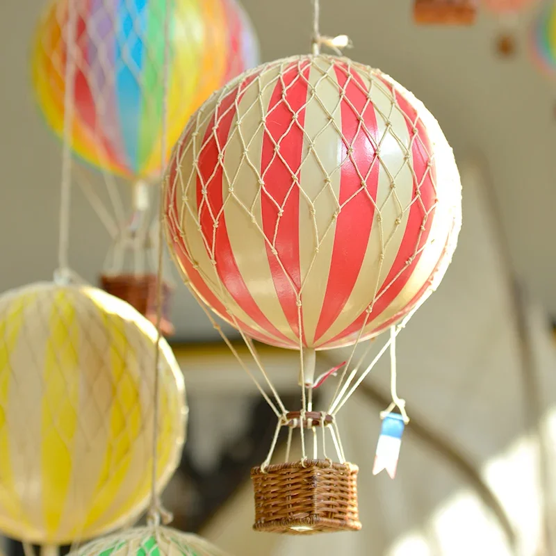 Imagem -03 - Modelo de Balão de ar Quente para Quarto Infantil Ornamentos Decorativos Viagens Românticas Médio