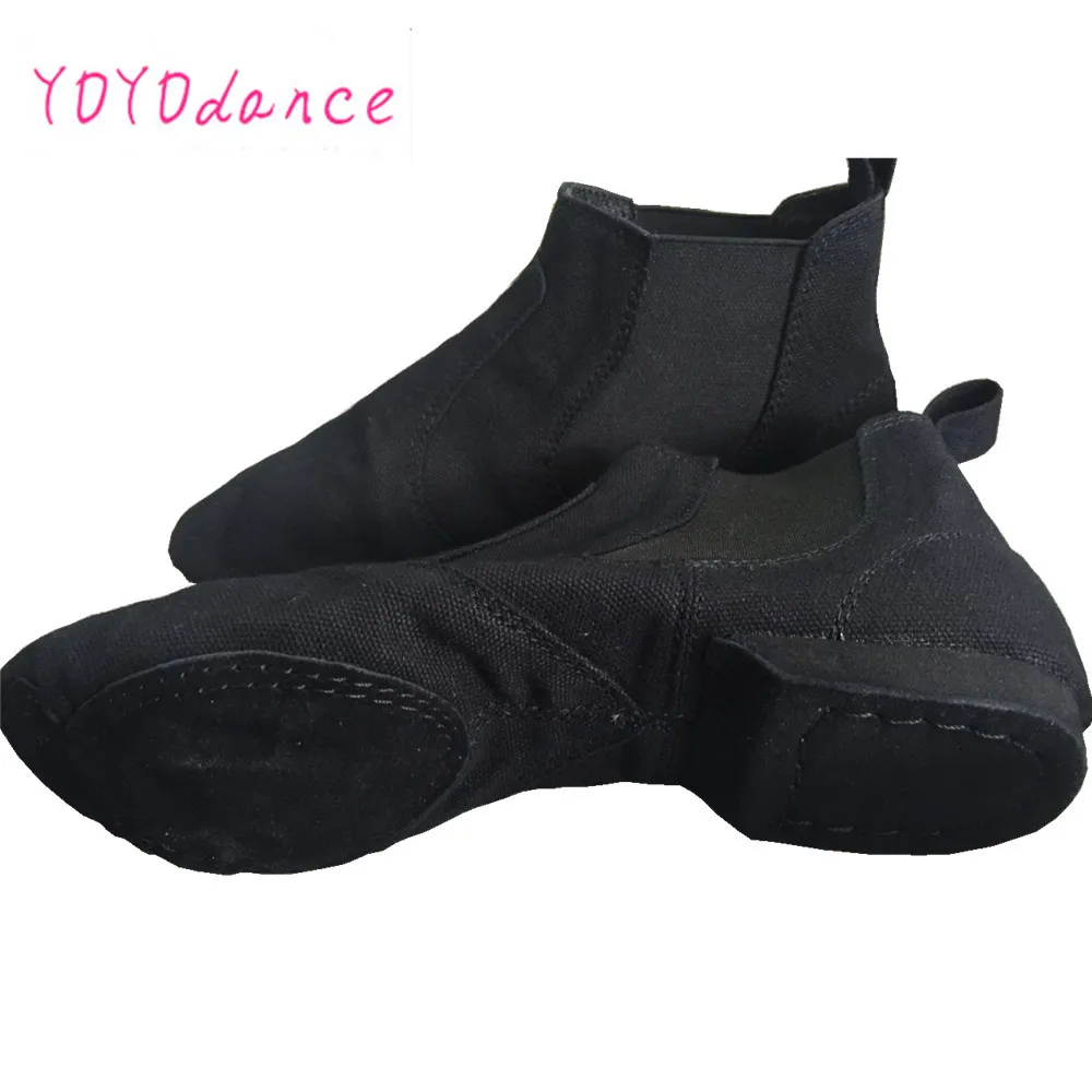 Adult High-top Canvas Jazz Boots Indoor Gym Shoes Dance Practice Soft Bottom  Lady Teacher Dancing Shoe