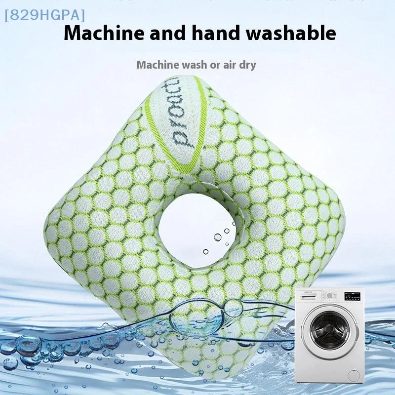 وسادة ثقب الأذن من القطن، وسادة مريحة قابلة للتنفس مع فتحة للأذن، وسادة حلق مريحة محمولة