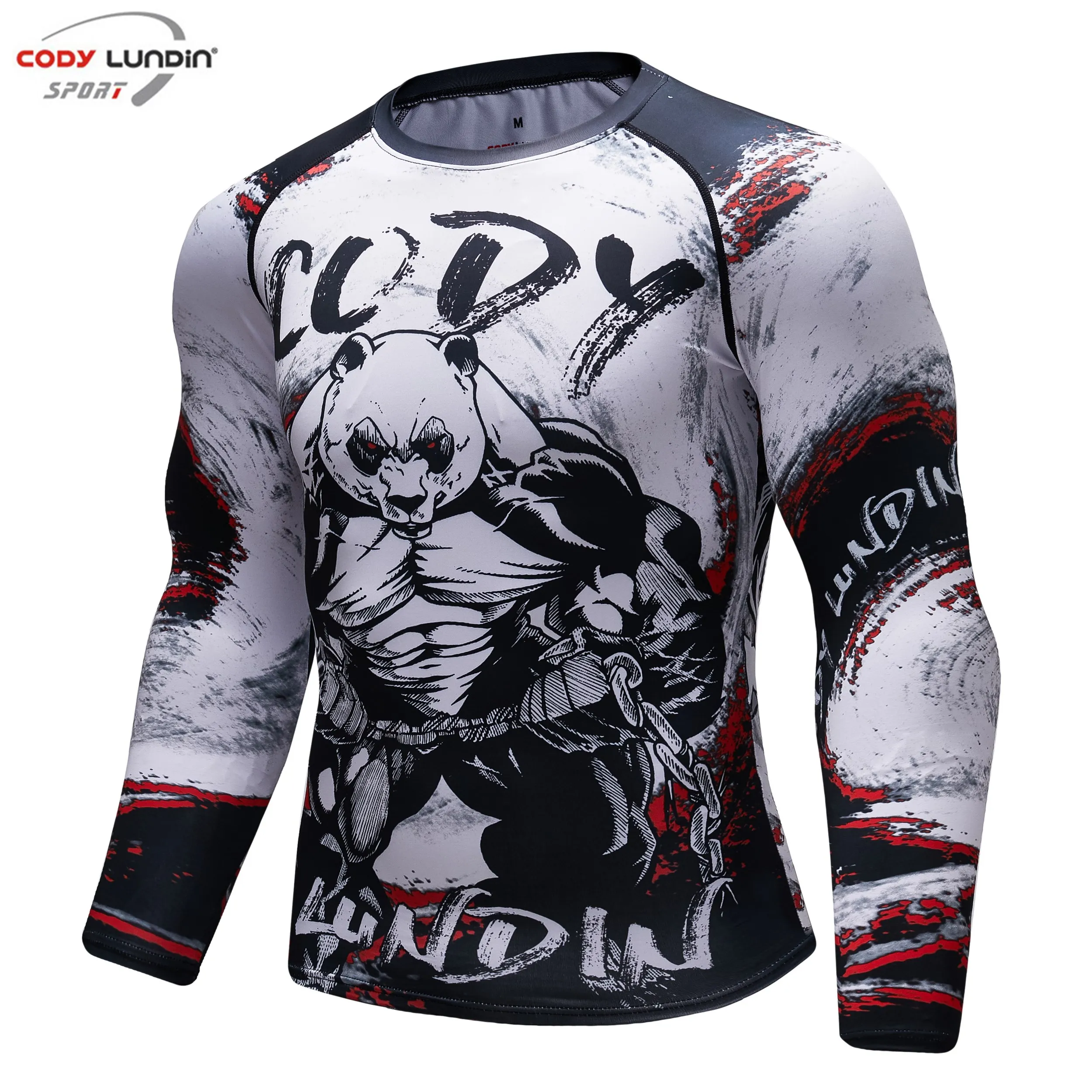 Cody Lundin Man Compression Sports Tops Quick Drying Fitness Boxing Training Suits MMA Jiu Jitsu Kit Rashguard Male Sportswear