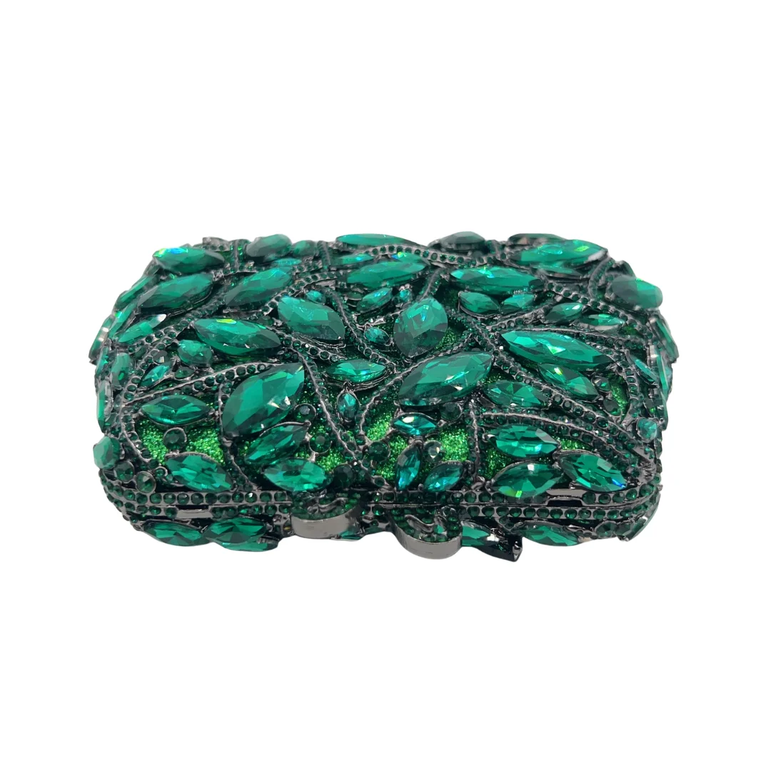 Spiral Glass Clutch, Twisted Crystal Evening Bag for Women. OEM Custom Artisan Purse, Low MOQ Wholesale from Factory Direct