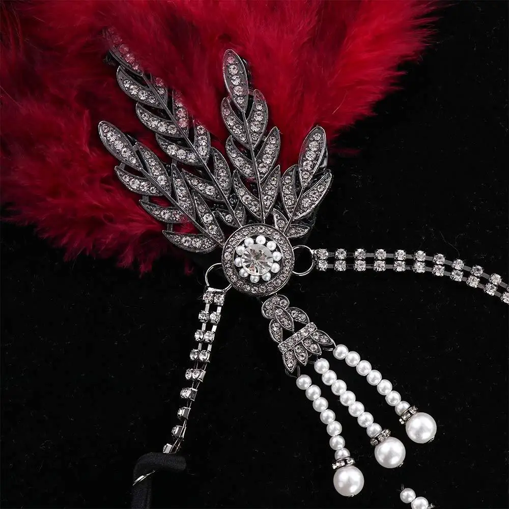 

Diamond Crystal Headband Makeup Party Korean Style Headband Sequin Feather Headwear Masquerade Party Hair Accessories