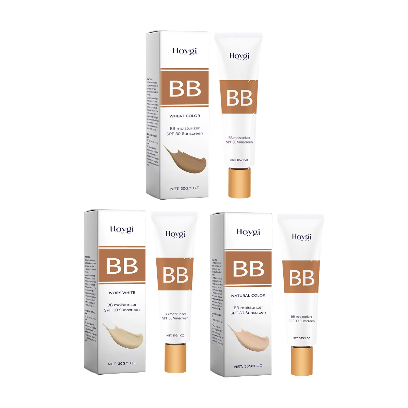 BB Cream Even Skin Tone Sunscreen Foundation Cream for Face Makeup Concealer Waterproof Pores Cover Blemishes Natural Cosmetics