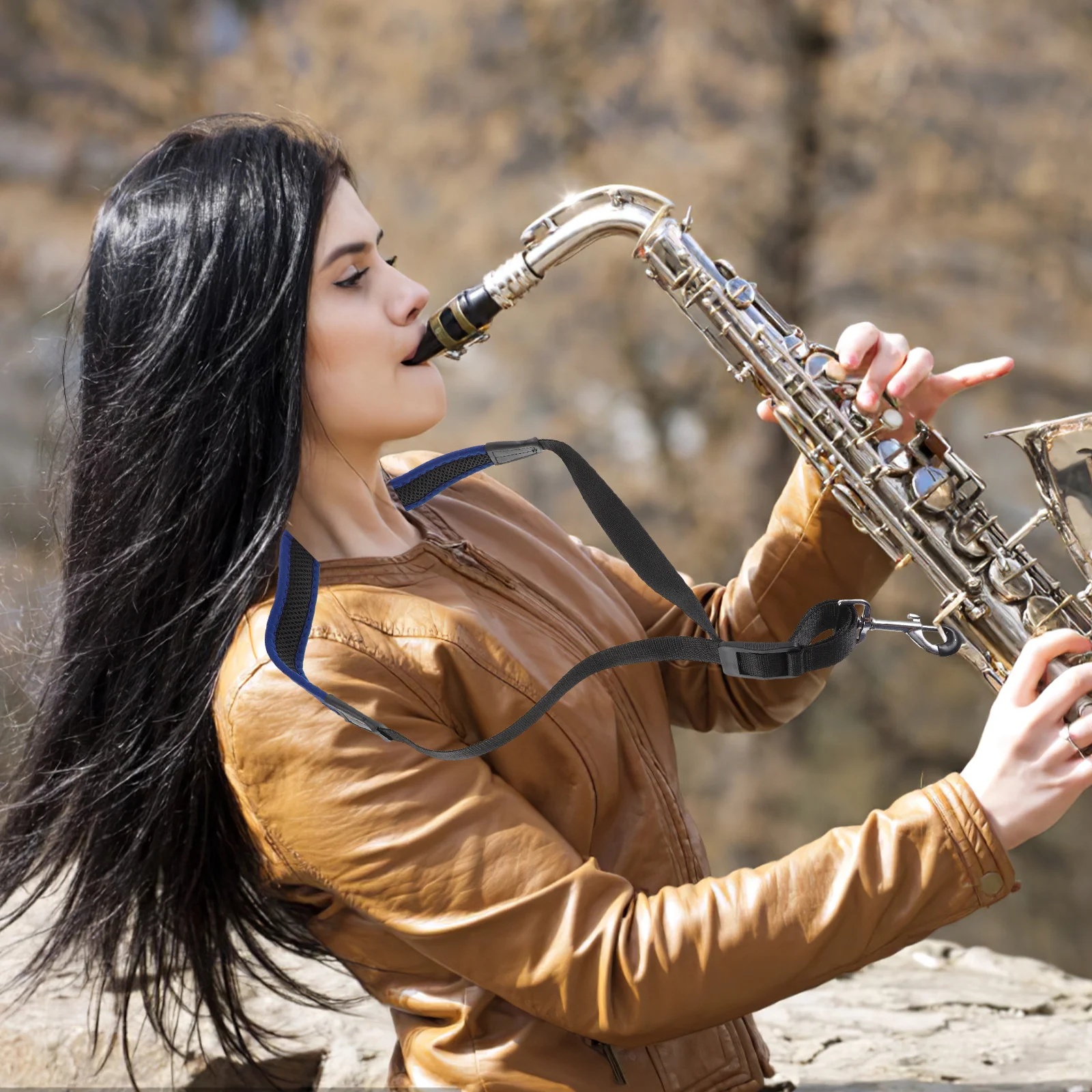 

Strap Adjustable Cushioned Harness Accessories Saxophone Shoulder Soprano Neck Alto