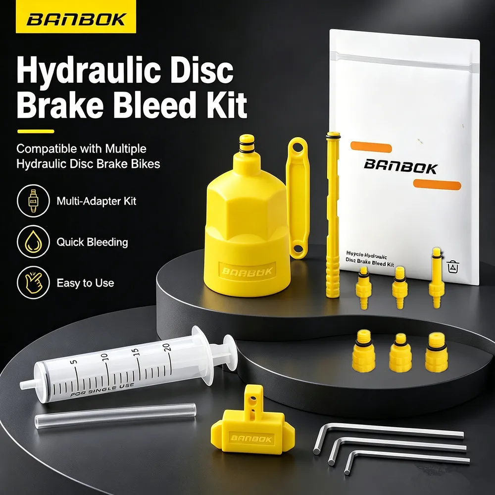 BANBOK Bicycle Oil Disc Oil Change Tool Set Universal Hydraulic Disc Brake Oil Injection and Drainage Tool Mountain Bike Road Bi