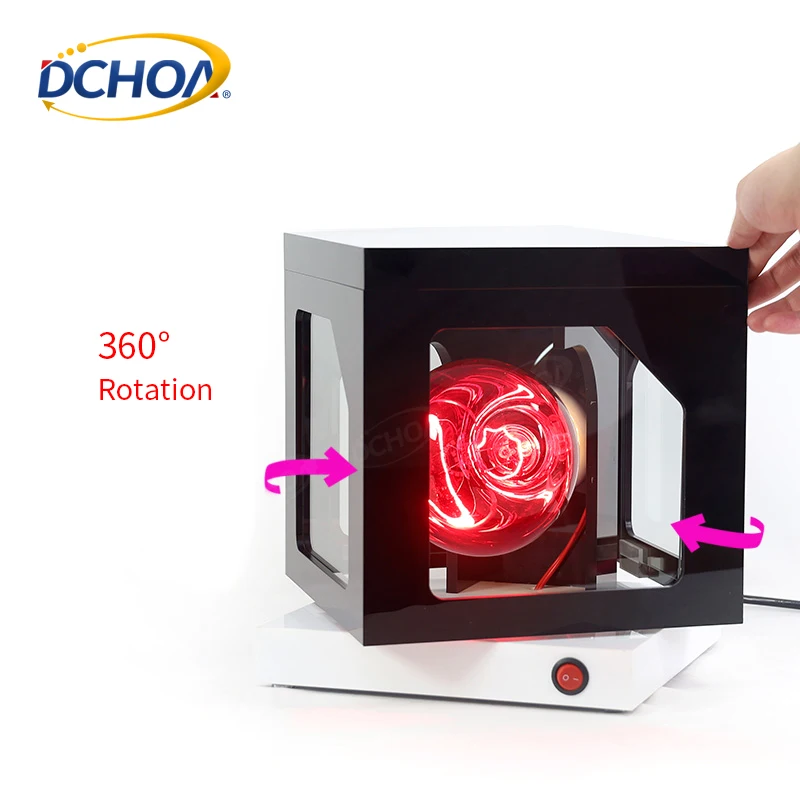 DCHOA Portable Solar 4-Sided Glass Film Tester Rotatable UV Resistance Self-Healing Security Film Transmission Testing Machine