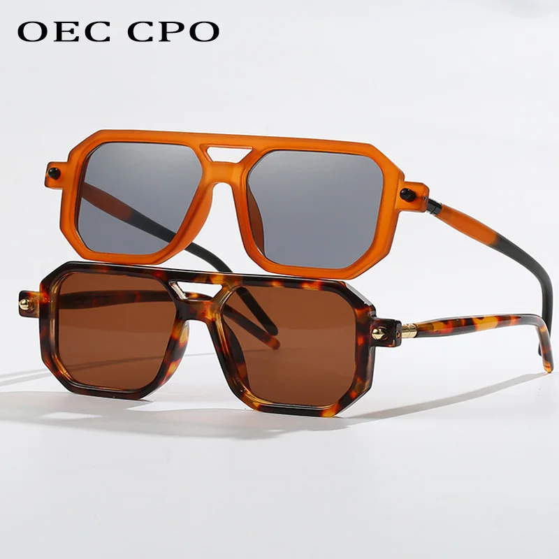 OEC-MANAGEMENT CPO Punk Quadrat Sonnenbrille Männer Neue Mode Großen Rahmen Sonnenbrille Frauen Retro Vintage Marke Design Brillen UV400 Brillen