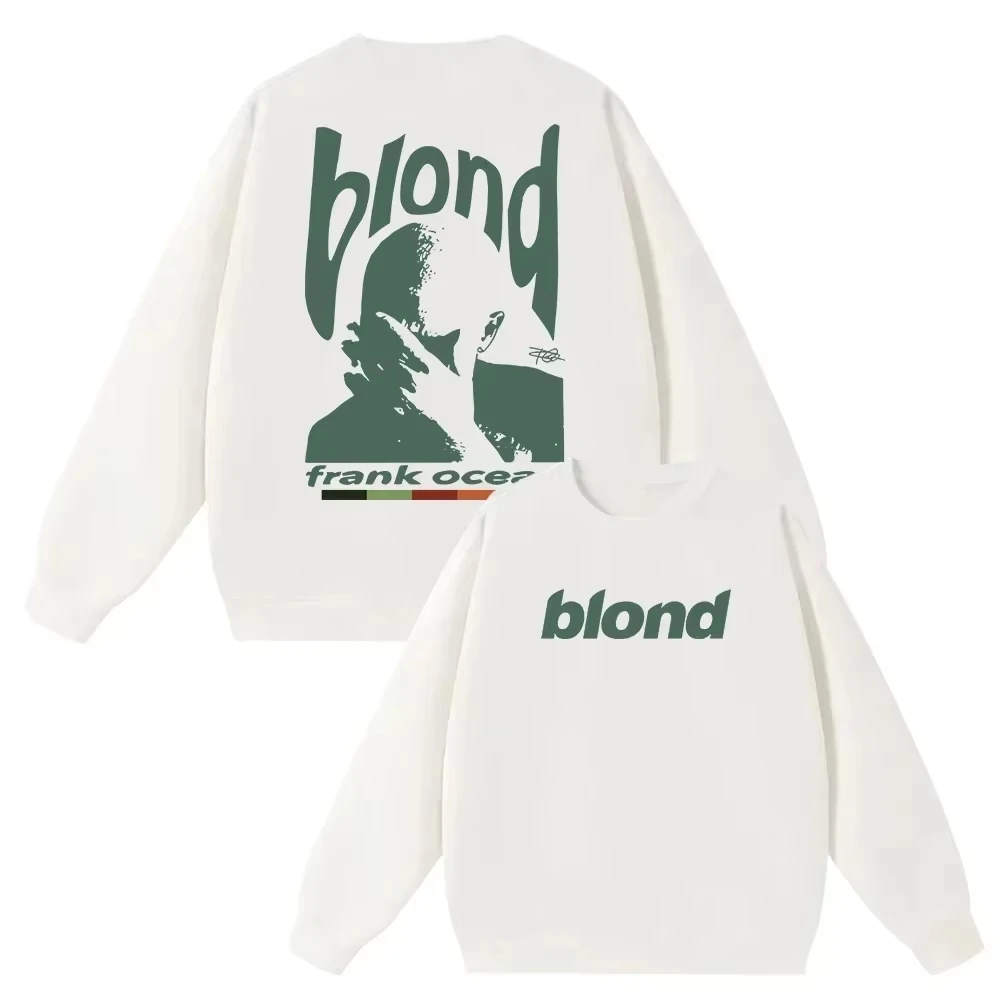 

Rapper Frank Retro Graphic Hoodies Men Hip Hop Ocean Album Clothing Sweatshirt Y2k Unisex Blond Women Oversized Cotton Pullover
