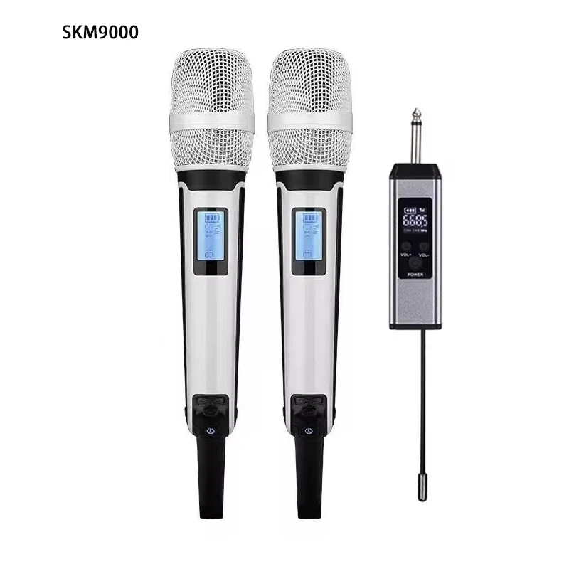 SKM9000 draadloze microfoon Professionele UHF-frequentie verstelbare metalen plaat voor Paryt Show Teaching Wedding