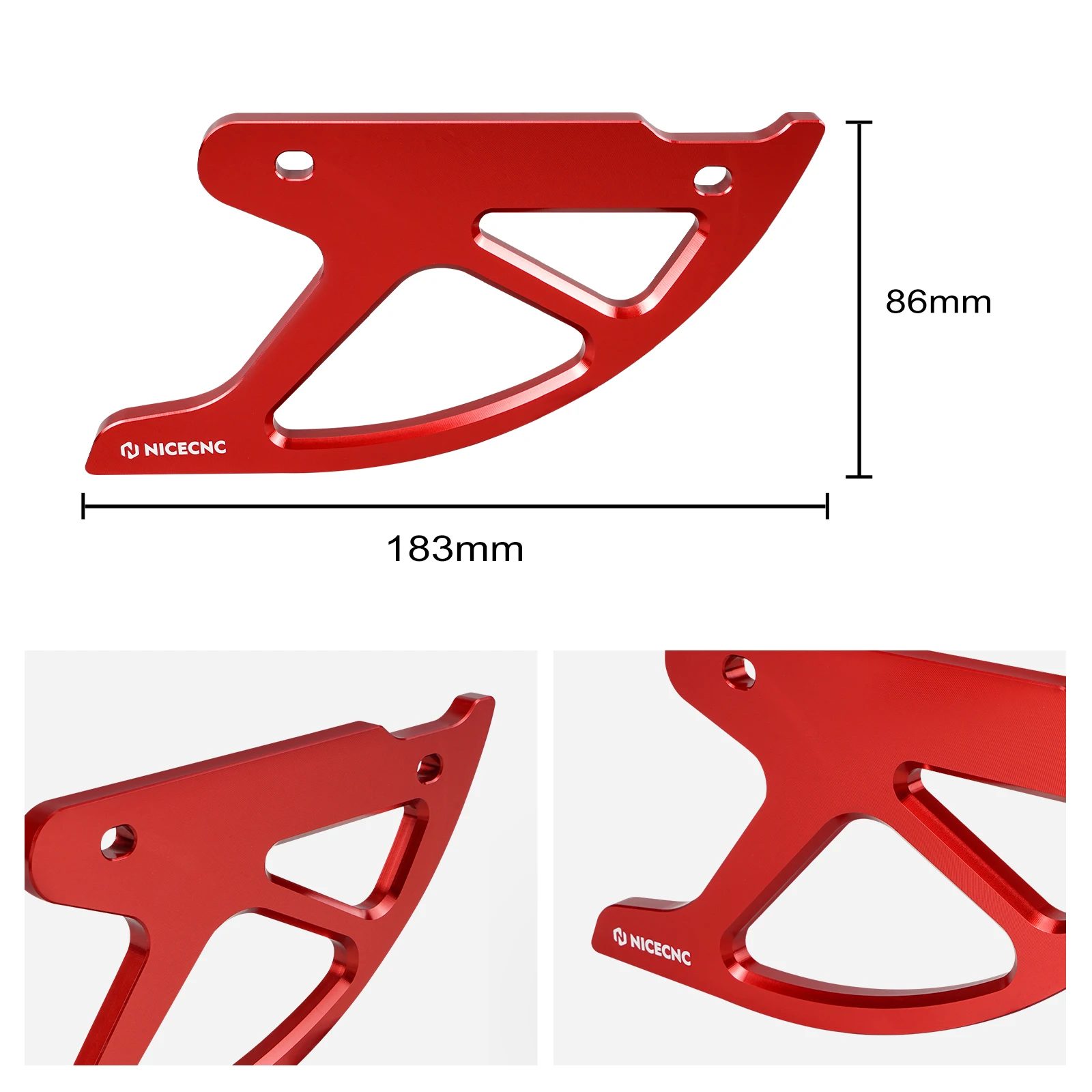 For Honda XR650L XR 650L 1993-2024 2023 2022 2021 NICECNC Motorcycle Rear Brake Disc Guard Cover Protector XR250R XR400R XR600R