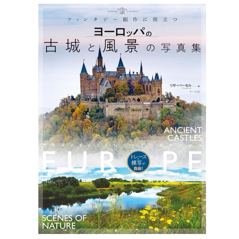 Libro de colección de fotografías originales japonesas de castillos antiguos europeos, ciudades y hermosos paisajes, importación de Japón