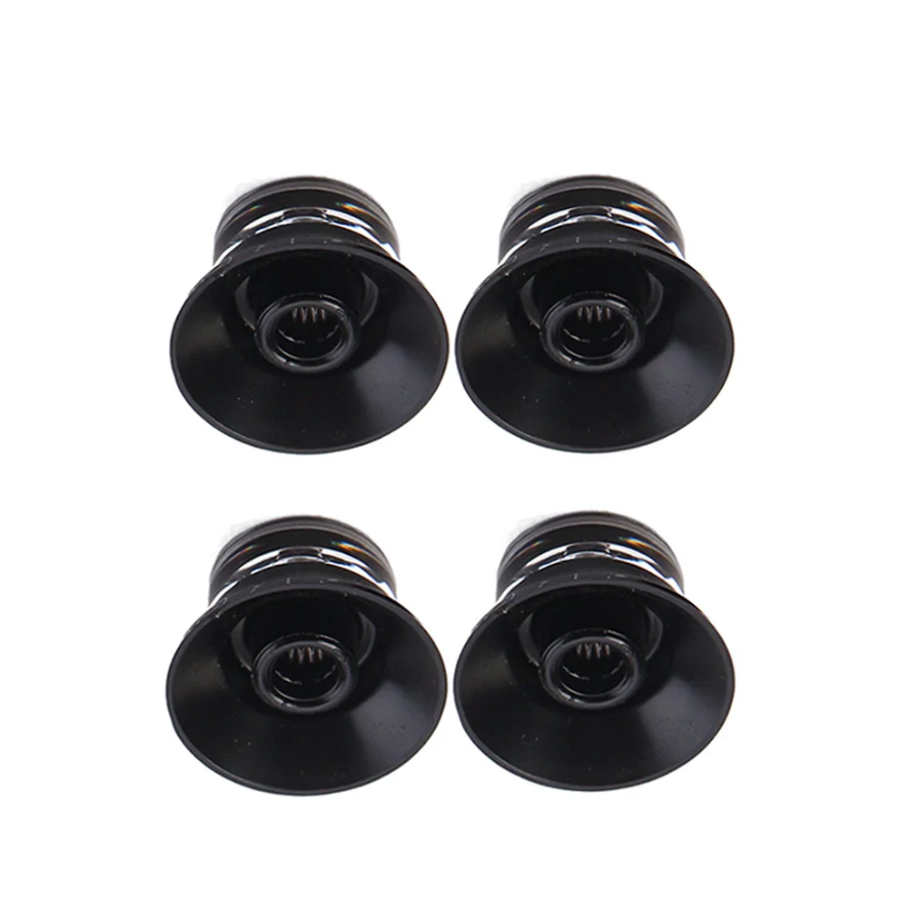 

4Pcs Guitar Volume Tone Control Knob Cap Durable Aluminum Replacement Parts for Electric Bass Guitar Silver Black