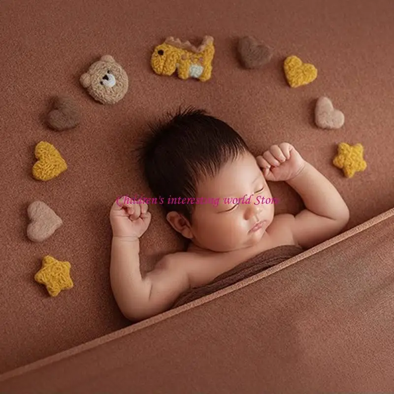 5pcs/مجموعة صوف الأطفال المصنوع يدويًا