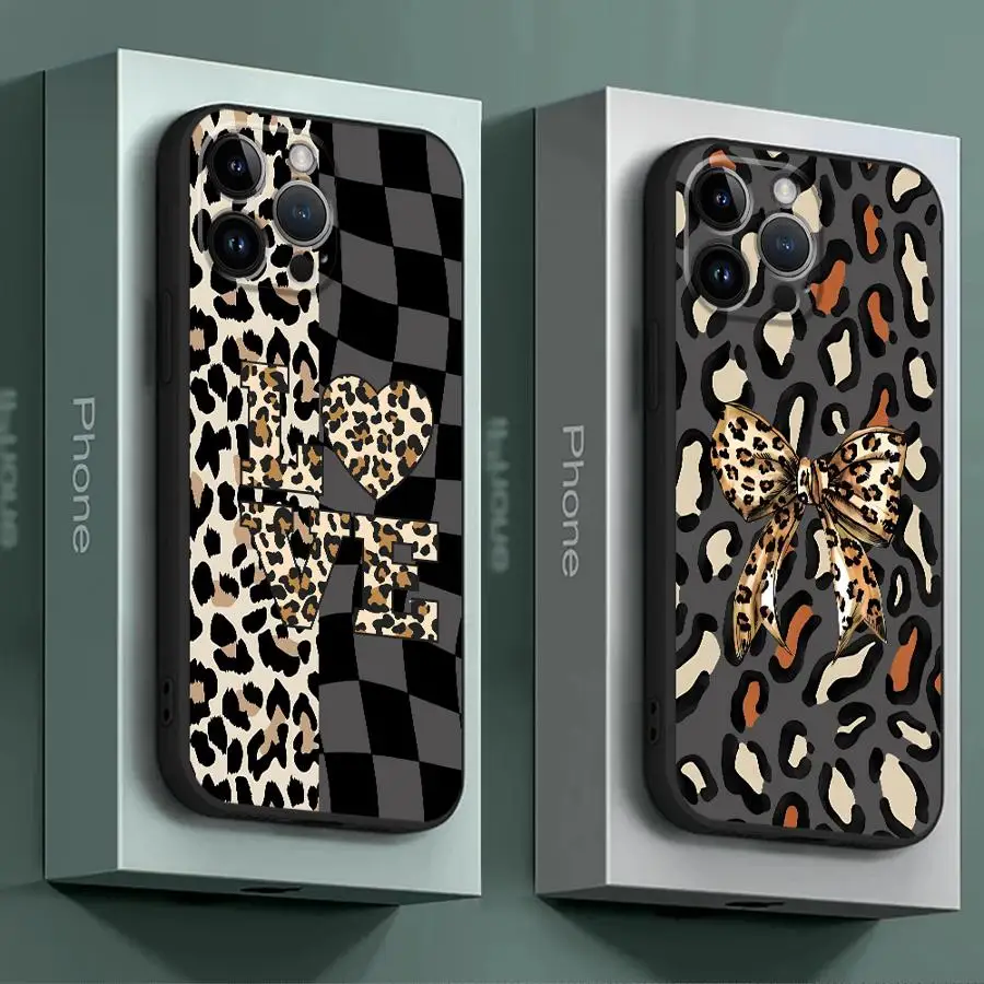 

Pink Leopard Print Phone Case for Google Pixel 7a 8a 9 Pro XL 6 Pro 6a 7 Pro 8 Pro Bumper Luxury Black Soft Cover