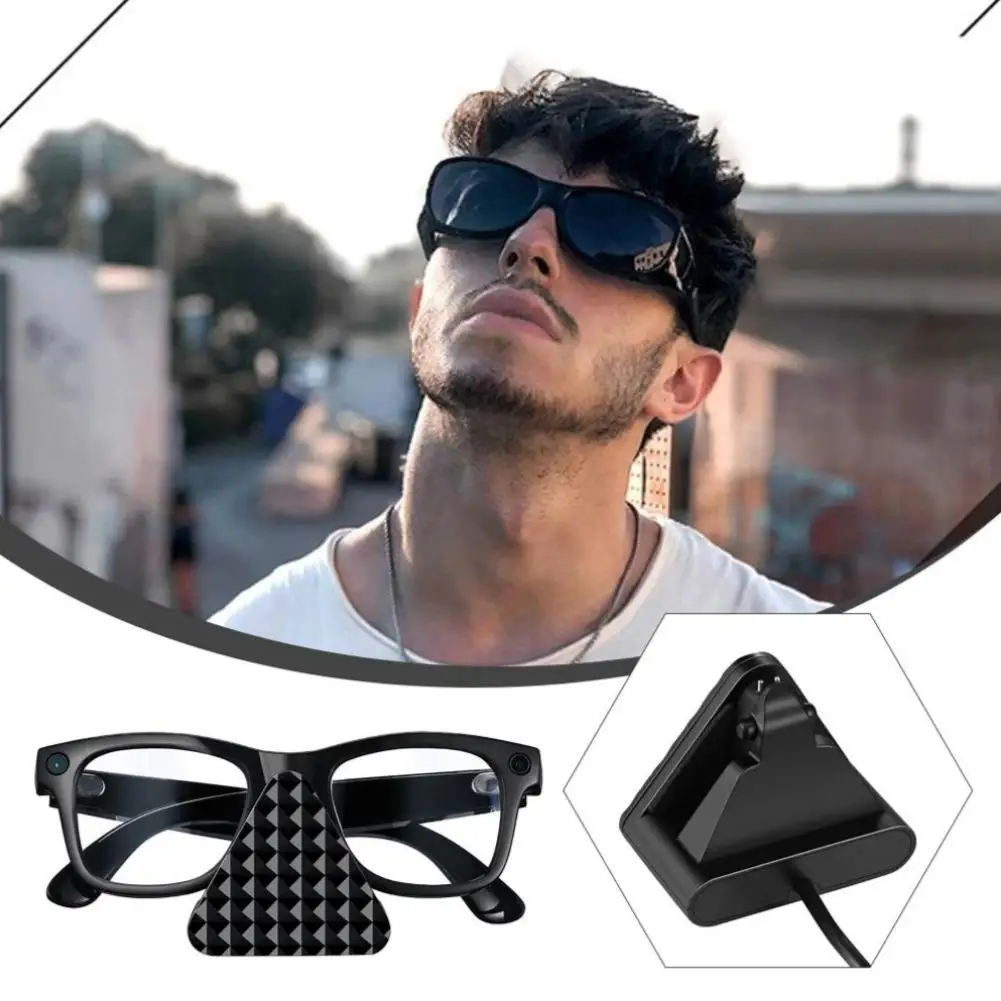 

For Oakleymeta Smart Glasses Charging Stand Travel Mini Portable USB-C Charger Dock with Adapter Cable For Oakleymeta Charger