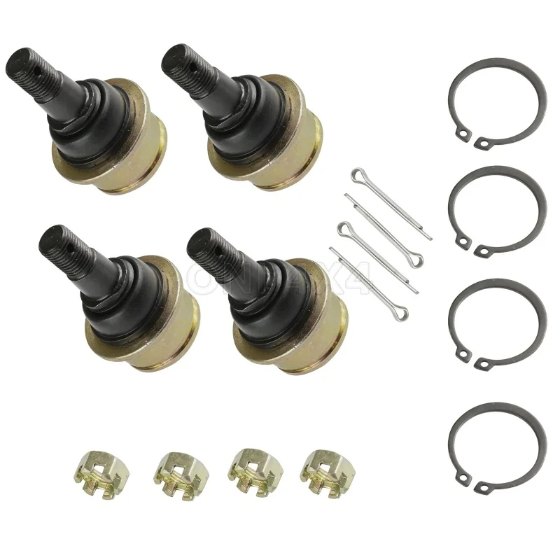 4 juntas de bolas superiores o inferiores son adecuadas para Yamaha Grizzly 350 400 450 Rhino 450 660 700 Kodiak 400 450 37S-23549-00-00 ATV