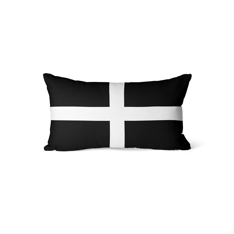 Gaslight Gatekeep GirlbossKiss Cornwall England Rectangular Throw Pillow Covers Cushion Cases Pillowcases