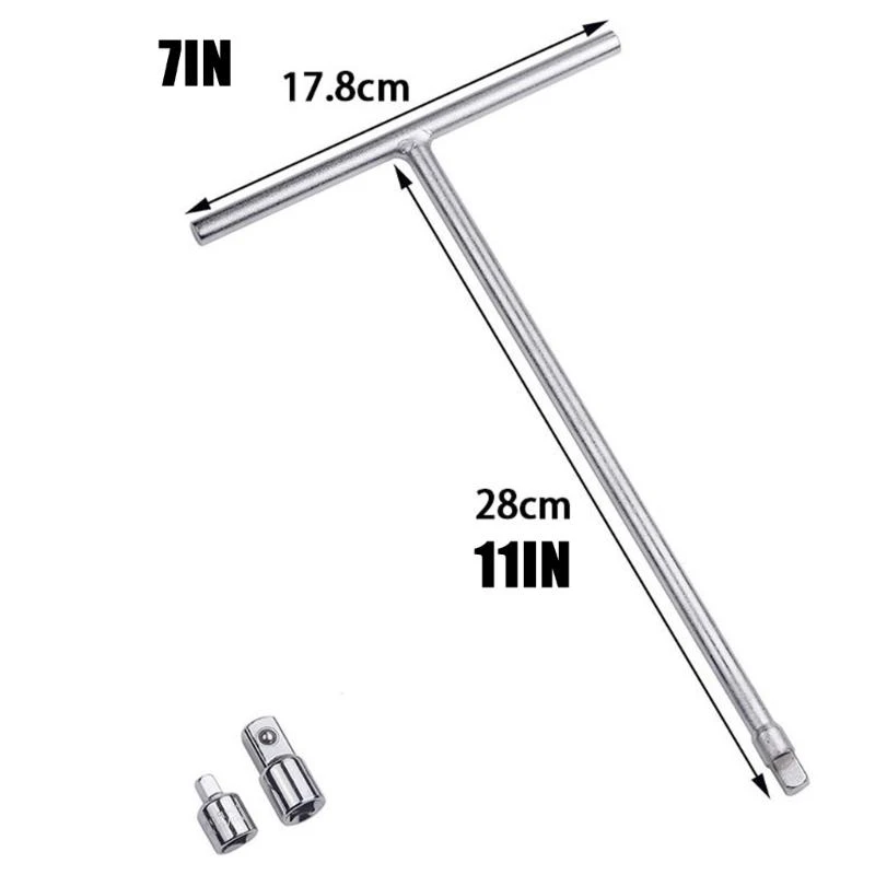 Altos rendimientos T Llave llave manejo 3/8 pulgadas para múltiples aplicaciones empleo