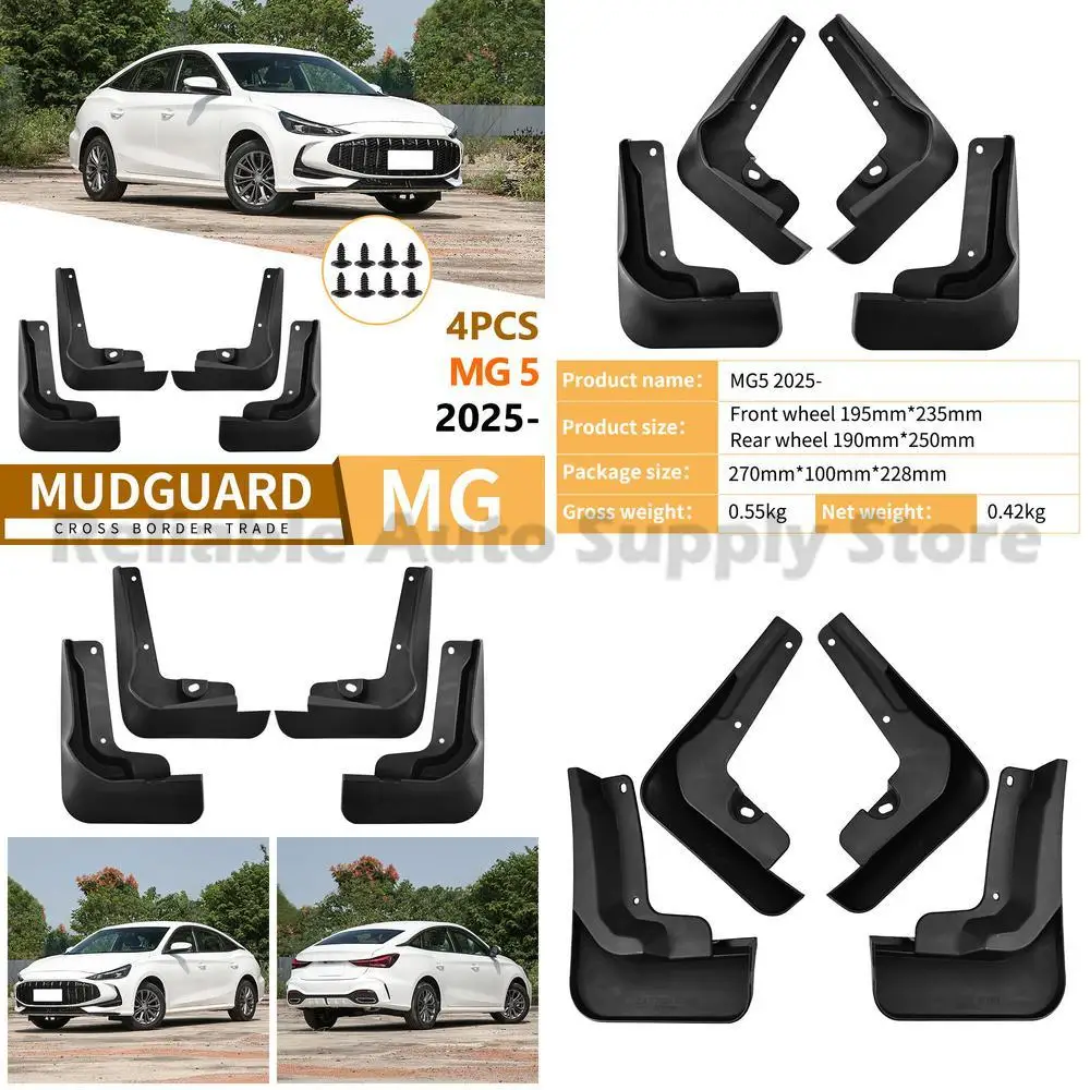 

For MG MG5 2025 Mudguard Fender Flare Front Rear Wheel Arch Trim Car Accessories High Quality Durable OEM Style Direct Factory S