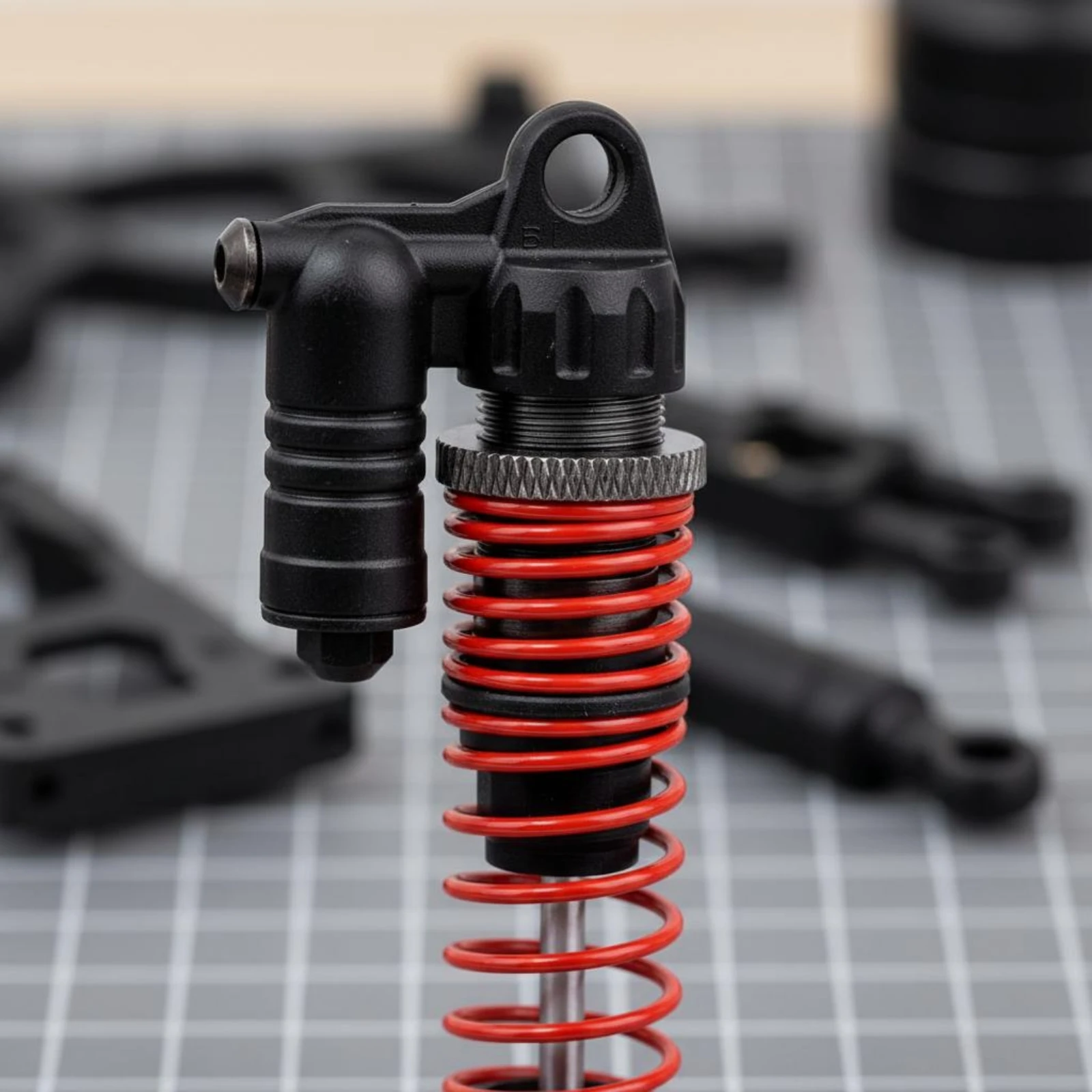 2 Pieces 1/10 RC Shock Absorber Adjustable RC Crawler Shock Absorber Lightweight Easy to Install for Repair