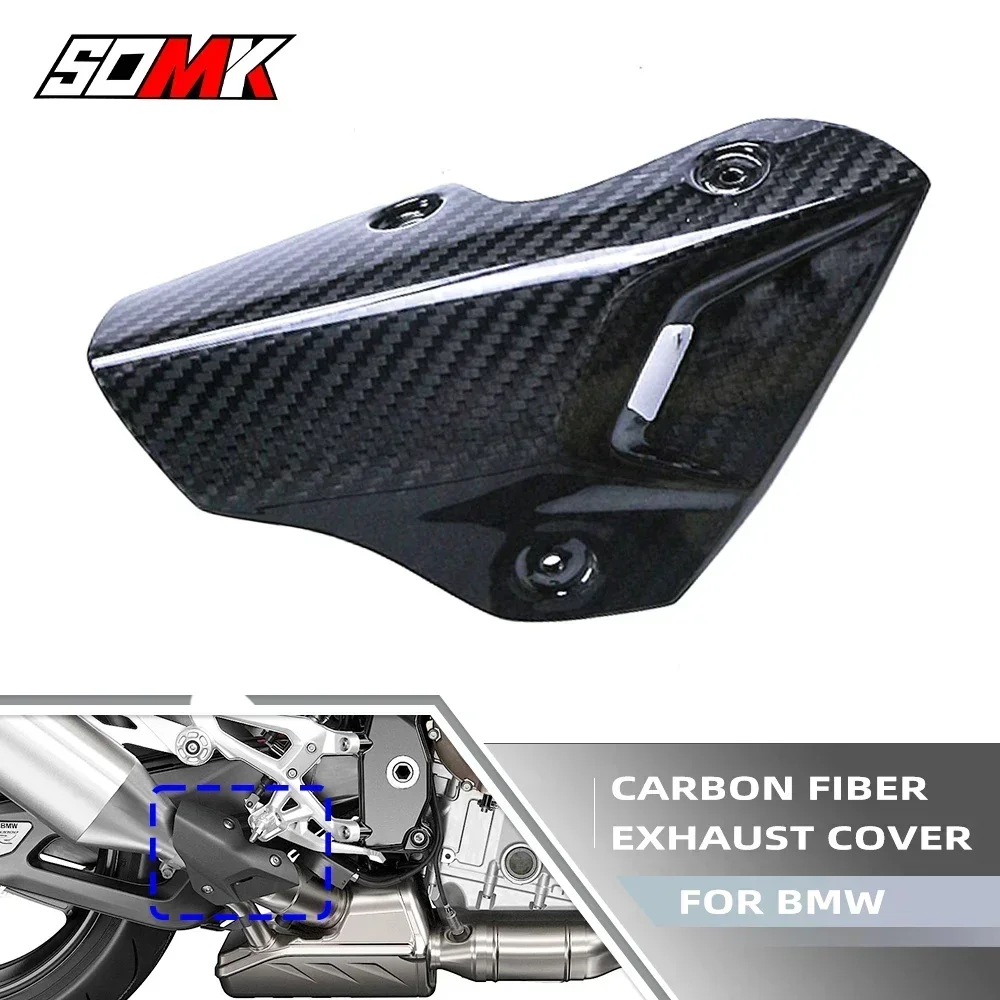 

S1000R Carbon Fiber Motorcycle Exhaust Pipe Heat Shield Cover For BMW S1000 R 2021 2022 2023 Exhaust Guard Protector Fairing