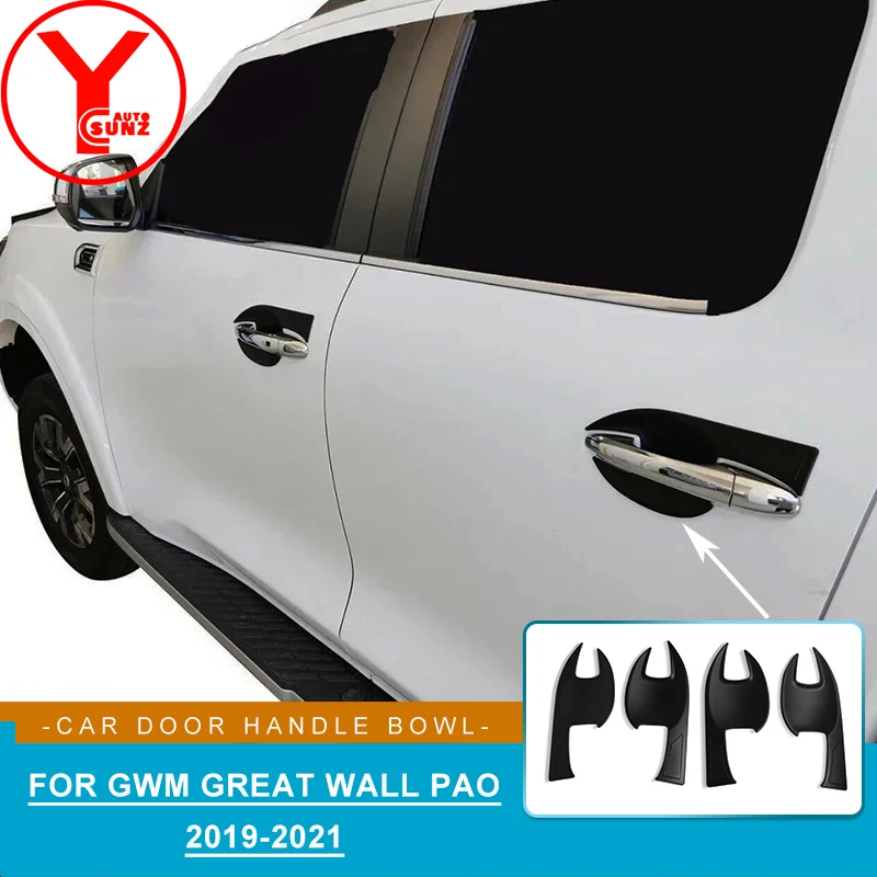 

Side Car Door Cap Cover Trim Handle Insert For GWM Great Wall Pao Great Wall Poer Cannon Accessories 2019 2020 2021 Accesorios