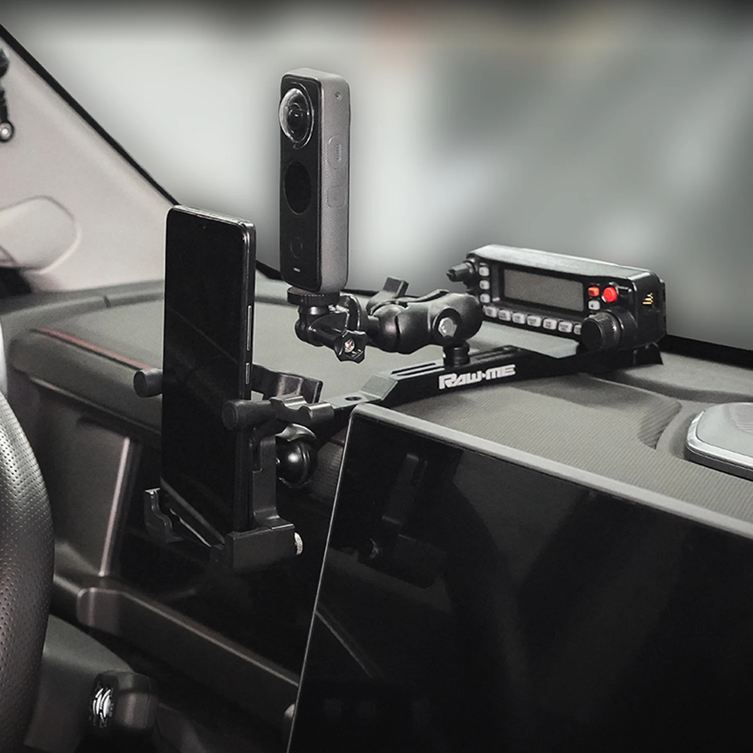 

For Jetour Traveller T2 2023 2024 2025 Mobile Phone Holder Walkie-talkie Radio Bracket Offroad Digital Device Dash Mount