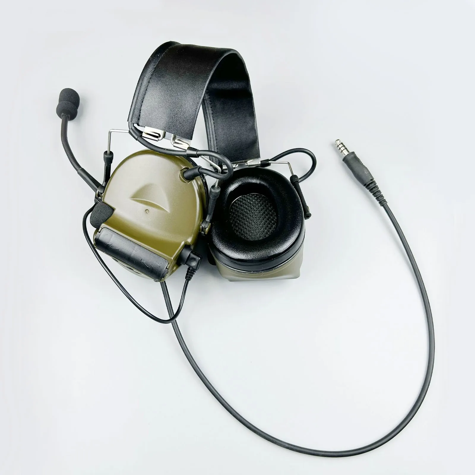 PRN Tactical Noise Cancelling Headset Replacement for COMTAC II Walkie Talkies PRC148 Military Grade Communication Accessory