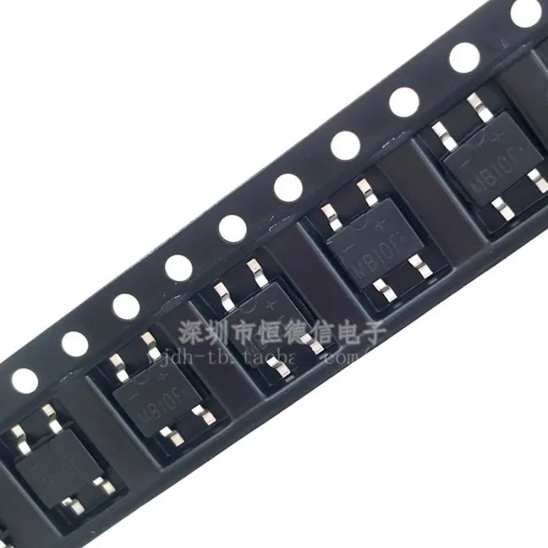 50PCS/LOT MB10F 1000V 0.5A 0.8A big chip 46MIL 42MIL SMD rectifier bridge Bridge stack SOP-4