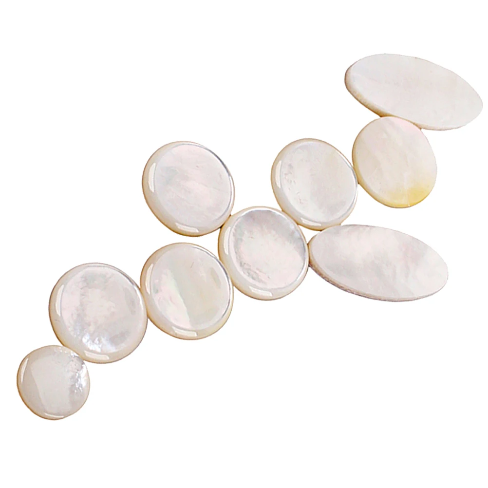 

9pcs Key Buttons For Alto Tenor Soprano Saxophone High Quality Shell Accessories Glossy Decorative Keys Lightweight Repair