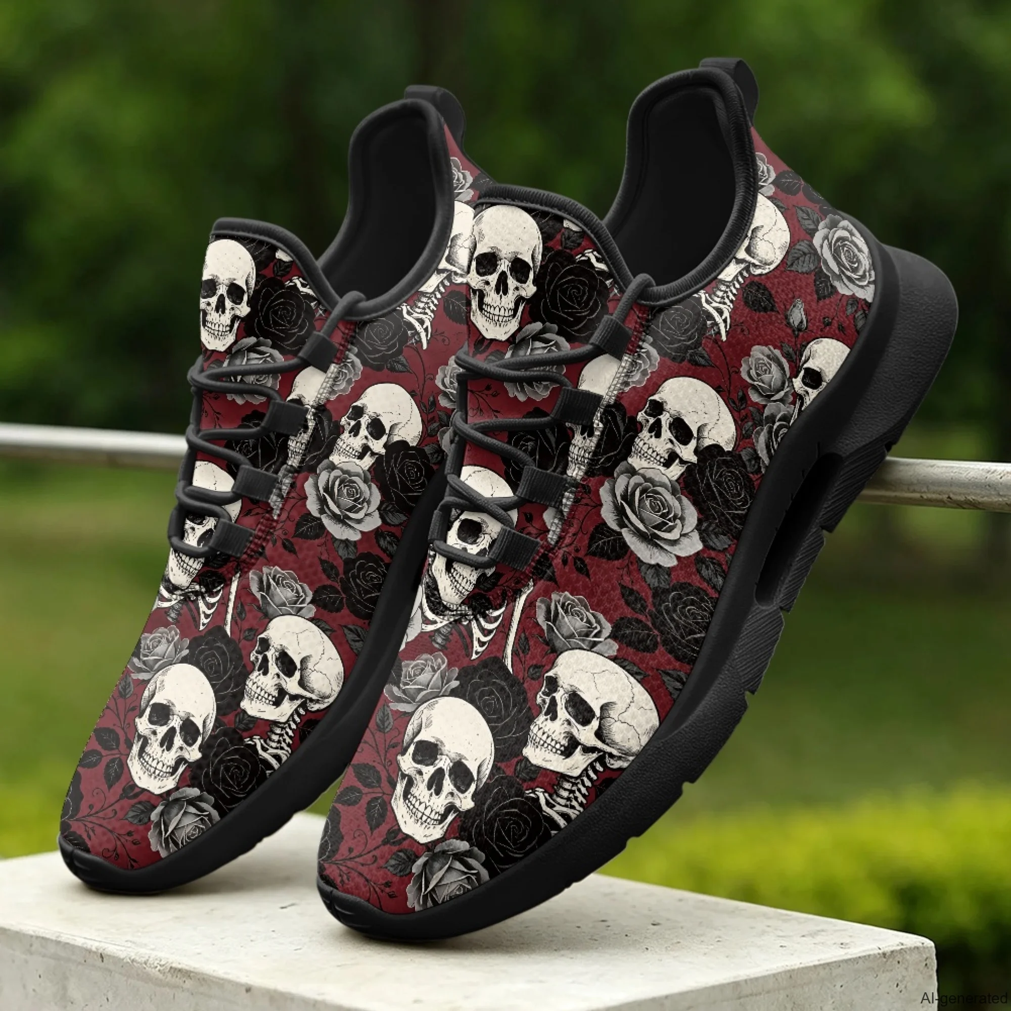 XIXIRIMIDO Tenis Feminino Lace-up Casual Shoes Nurse Sneakers Skull Pattern Man Shoes Women's Sneakers and Casual Shoes 35-48