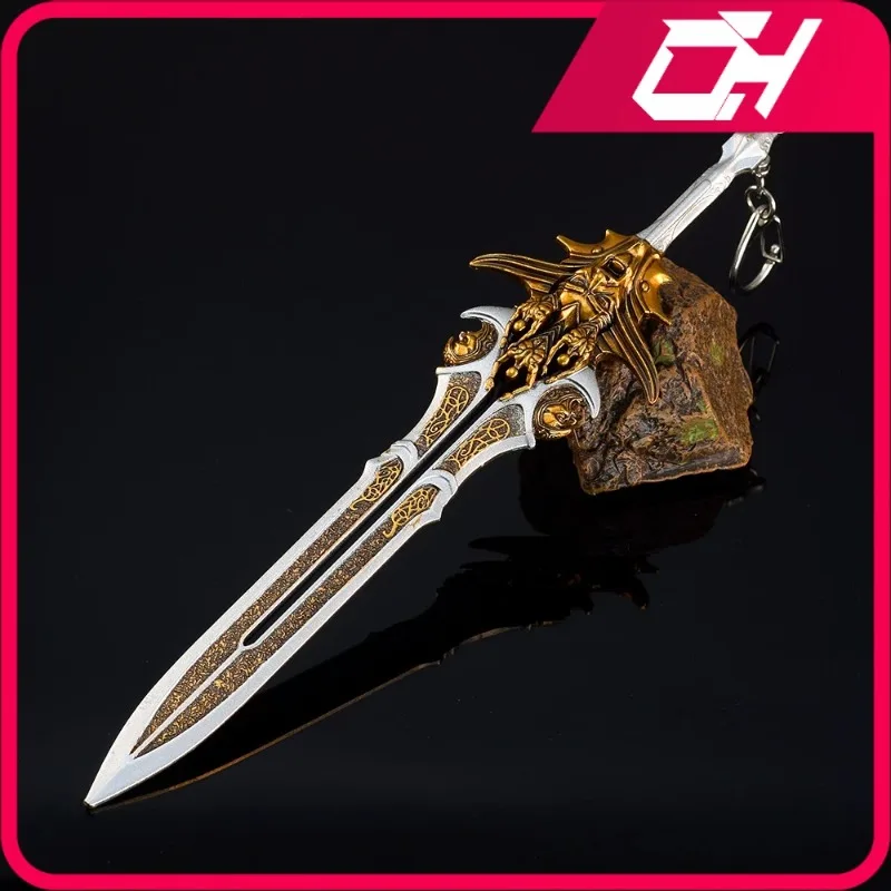 إله الحرب سلاح كراتوس شفرة أوليمبوس زيوس أنيمي لعبة 22 سنتيمتر سلاح معدني نموذج كاتانا سيف ساموراي سلاسل المفاتيح الحرف هدية لعبة