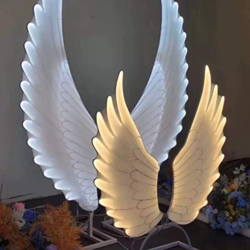 Wings ornament wedding props angel wings wedding scene layout model photo clock in phoenix wings
