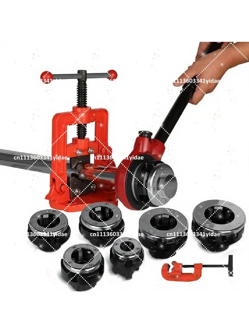 Manual threading machine small fire hose threading machine galvanized iron water pipe (3 ’’~ 2’) 7 heads
