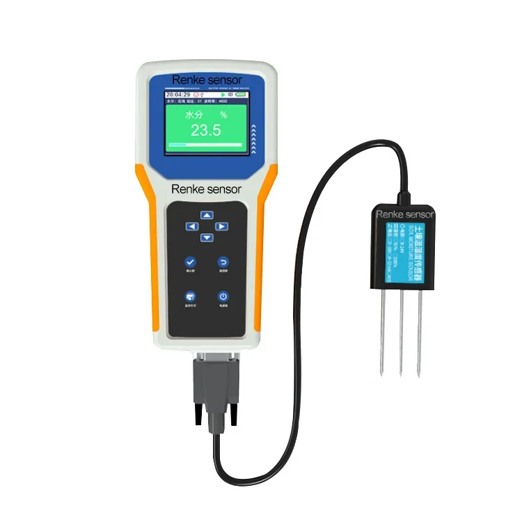 Soil NPK EC Moisture Temperature Sensor Analyzer soil moisture datalogger with Handheld Display Terminal