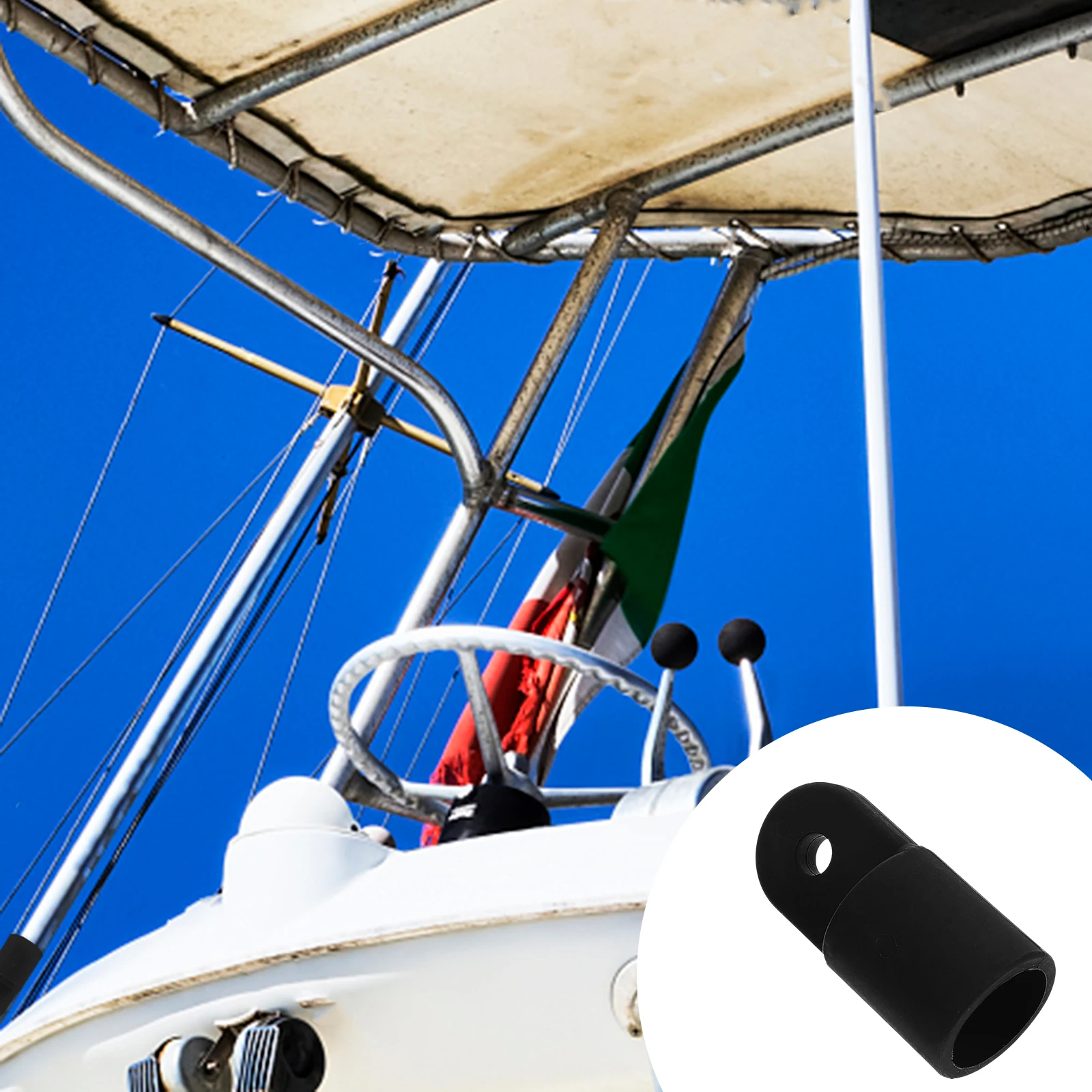 

2pcs Bimini Cap Part For Marine Boat Eye End Cap Boat Marine Hardware For Kayak Canoe Yacht Bimini Parts Water Sports