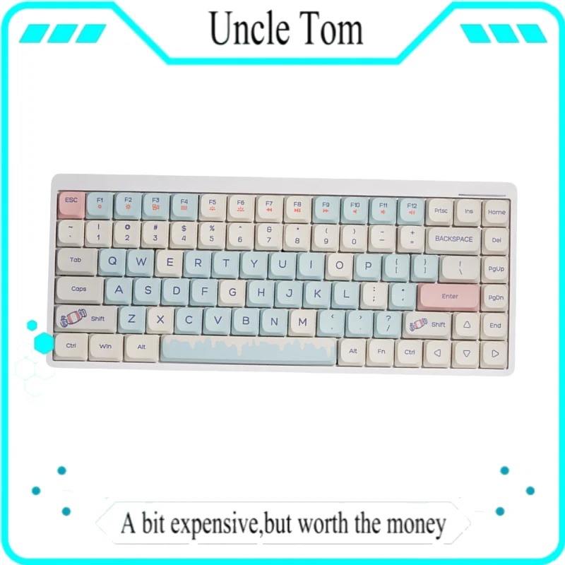 

Yk75 Low Axis Mechanical Keyboard Red Axis Wired Bluetooth 2.4g Mute 84 Keys 75% Layout Office Games High Aesthetics Keyboard
