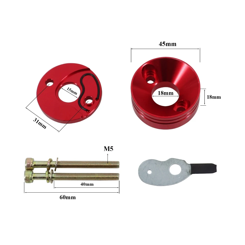 15mm 40-5 Brush Cutter Carburetor Kit Air Filter Adapter Plate Set Fit For 2 Stroke 43cc 47cc 49cc  Grass Trimmer Parts
