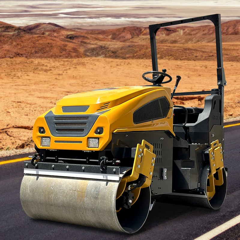 2.5 طن 3 طن 4 طن آلة الضاغطة الصناعية الهيدروليكية تهتز الأسفلت سعر الأسطوانة الطريق للبيع