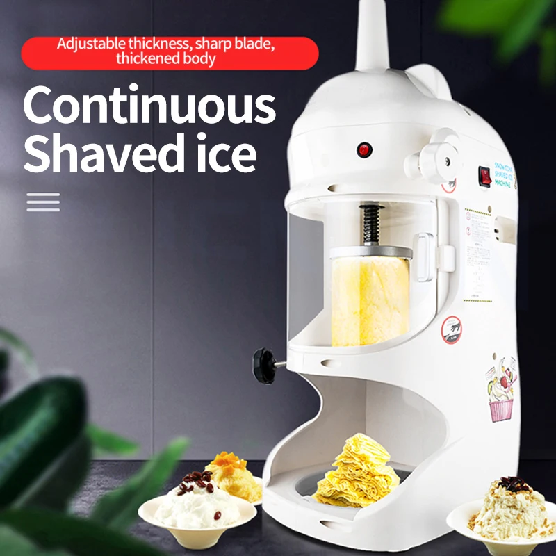 Machine à crème glacée commerciale, magasin de thé au lait, glace pilée sur neige, épaisseur réglable, automatique