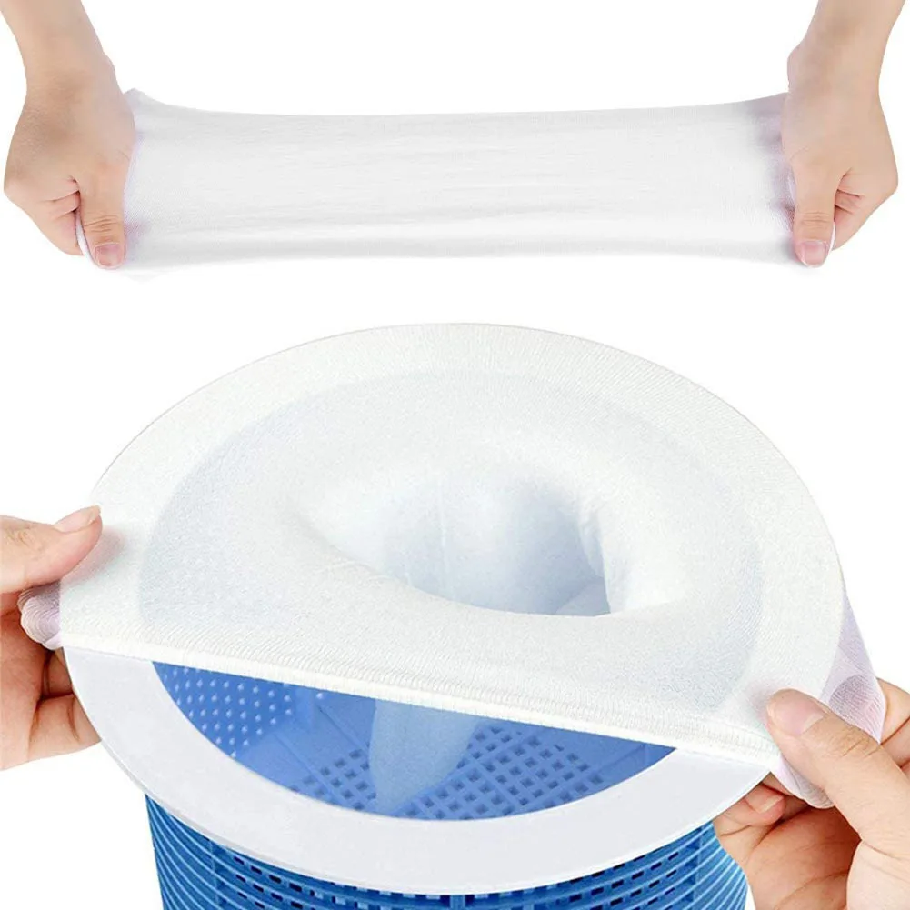 10 قطع من الجوارب المفلترة لحمام السباحة وأغطية سلال المشدة - أكياس شبكية ممتازة لداخل/ | مناسب عالمي لكرات مكنسة حمام السباحة #2