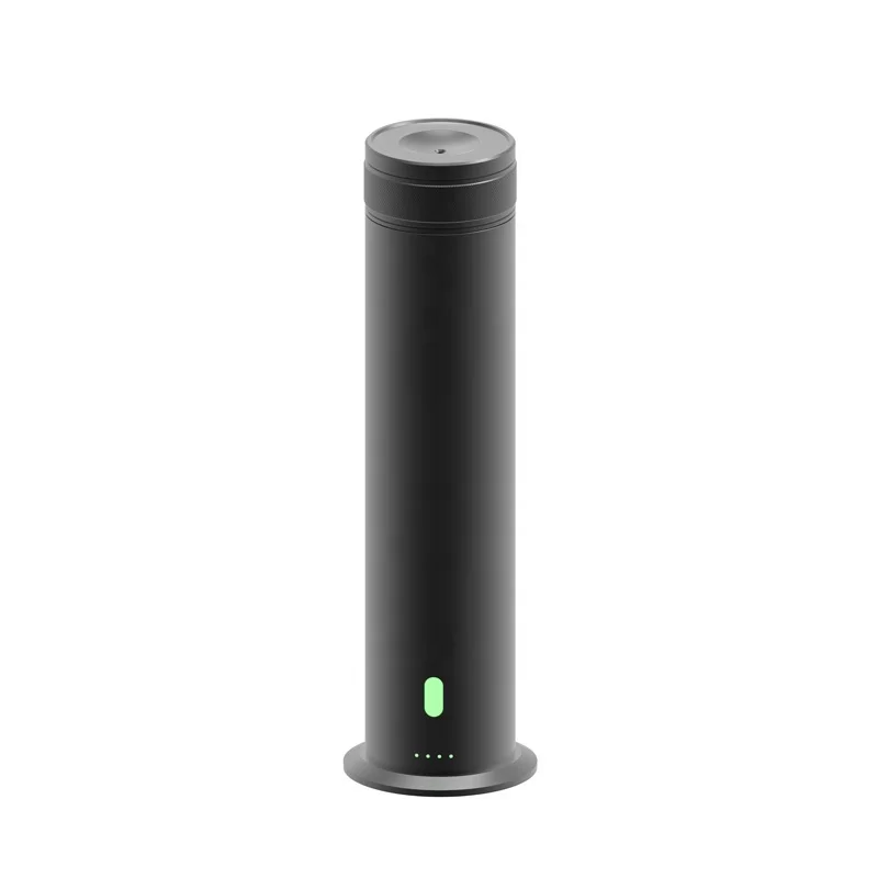 Luxurious Silent Hotel Collection Studio Scent Diffuser Cylindrical Silver Black Table Waterless Large Tower Aroma Diffuser