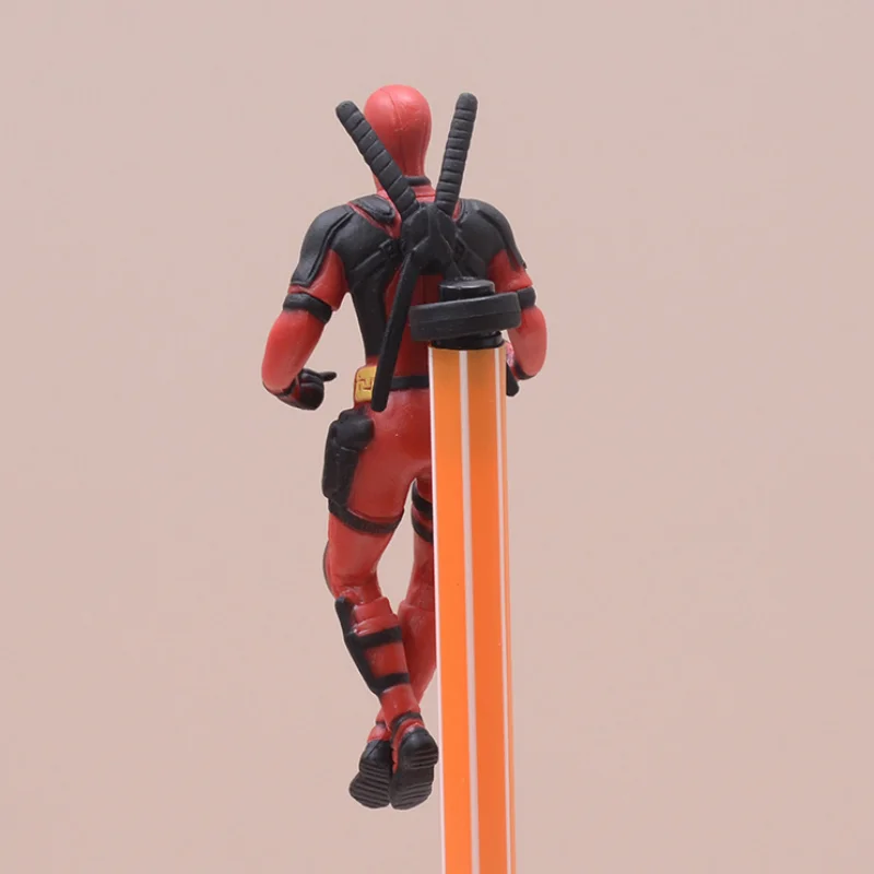 Deadpools-3 modelos de adornos para niños, figuras de película de Héroes, muñecas, bolígrafos, decoraciones de papelería, juguetes para estudiantes, regalos de regreso a la escuela