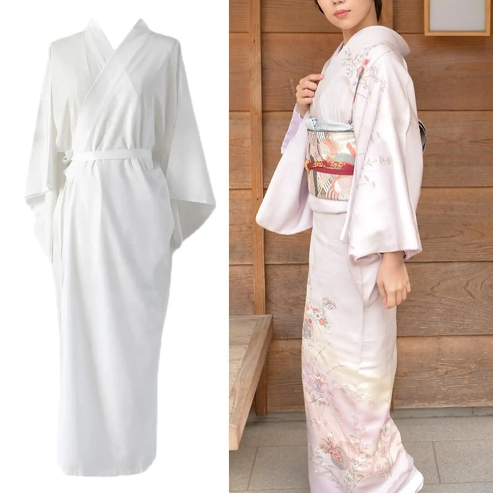 

Japanese Kimono Innerwear Lady Lightweight Kimono Inner Layer Dress