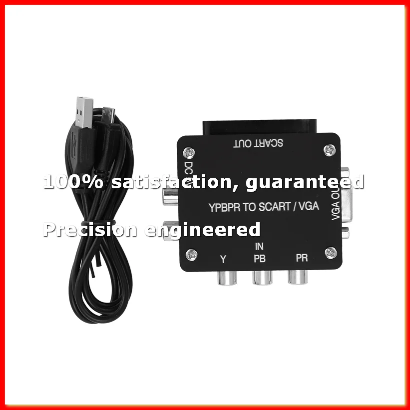 YUV TO RGBS YPBPR to SCART YPBPR TO VGA Component Transcoder Converter Game Console, RGBS to Color Difference Component-A22U