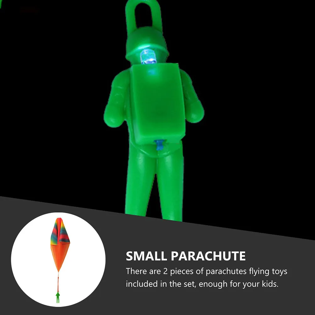 

2Pcs Mini Soldier Parachute Flying Outdoor Kids Educational Play Set Slow Landing Enhance Creativity Manipulative Skills