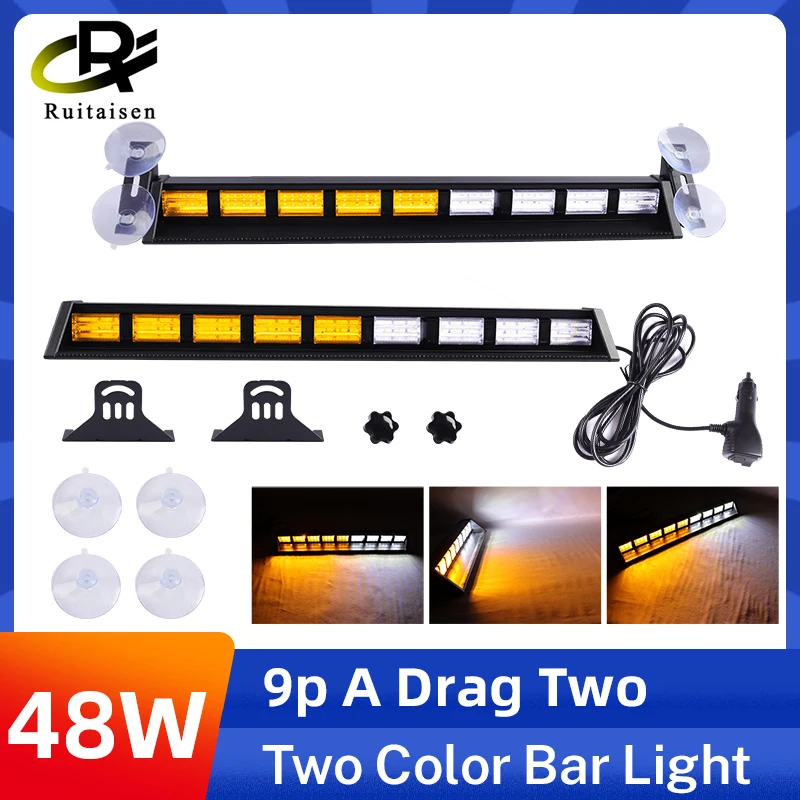 

LED Roof Lights Bar with Suction Pad Work Light White Amber SUV ATV Trucks Pickup Car Parts barra led 4x4 off road accessories